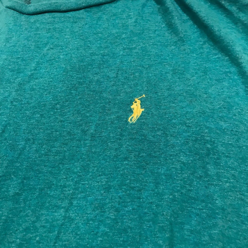 Ralph Lauren long sleeve teal shirt